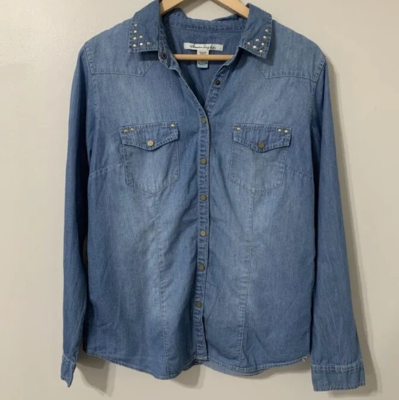 💙American Rag jean long sleeve - Picture 1 of 5